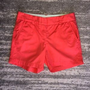 J Crew Chino Short Broken In size 00, coral orange